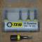 5 Stück - S2 Bit gelb 25 mm in Box 1/4 Torx TX10 - Neu !